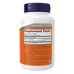 NOW FOODS Acetyl-L-Carnitine 750 mg 90 Tablets