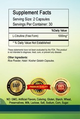 L-Citrulline 1000mg Capsules high potency-best