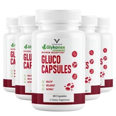 (5 Pack) GlykoNex Pro Daily Wellness Support, GlykoNex Supplement 60 Caps