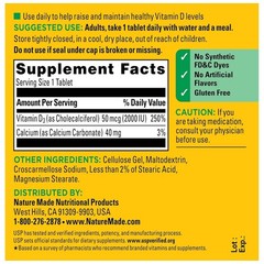 Nature Made Vitamin D3 2000 IU Supplement for Bone & Immune Health