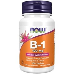 NOW Supplements, Vitamin B-1 100 Mg, Energy Production*, Nervous System Health