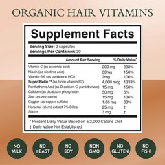 3-Pack NOOR Healthy Hair Formula – NOOR Hair Growth Support Capsules – 180 Caps