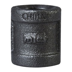 ProSource 3/8B Pipe Coupling, 3/8 in, FIP, Steel, SCH 40 Schedule, 300 psi Press