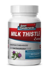 Turmeric Capsules – Milk Thistle 80% Extract 245mg – Toxins Waste Elimination 1B