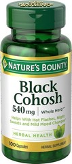 Nature’s Bounty Black Cohosh 540mg 100 Caps Natural Menopause Support