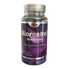 Biorestrol Resveratrol 500mg Capsules – Pure Youth Activating Antioxidant 180 Ct
