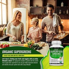 Organic Greens Superfood Tablets 2 PACKS – Greens, Fruits & Veggies for EVERYONE