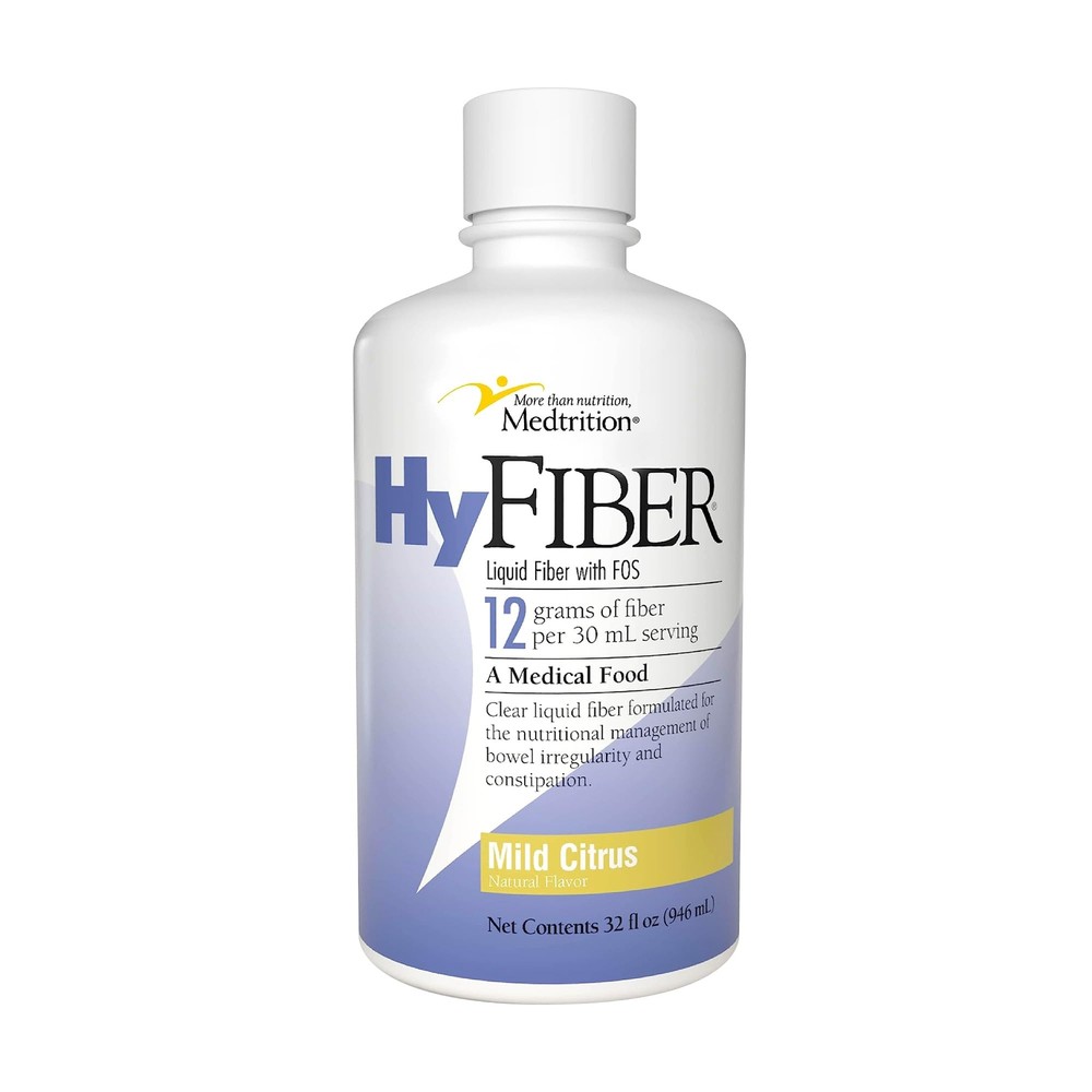 HyFiber Liquid Fiber Supplement 32 Oz Sugar Free Prebiotic for Digestive Health