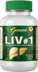 Liv#1 Herbal Liver Cleanse & Metabolism Support Supplement Himsra Arjuna Fennel
