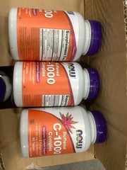 3*Now Foods Buffered C-1000 Complex 90 Tablets GMP Quality Assured, Kosher, 270