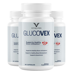 (3 Pack) Glucovex Advanced Blood Support Max Supplement Gluco Vex 60 Capsule