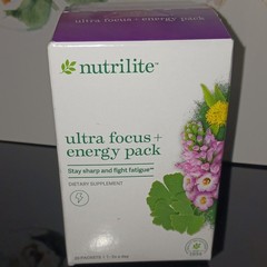 Nutrilite Ultra Focus + Energy Pack Dietary Supplement Tablets 20 Packets