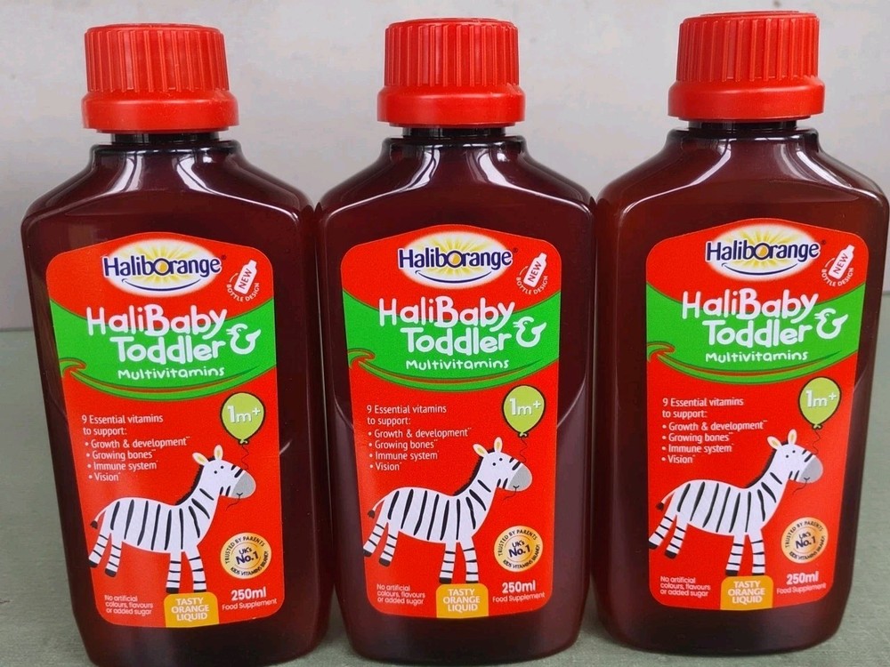 Haliborange Baby & Toddler Multivitamins Liquid 3-Pack 250ml 8.45oz Exp 05/2027