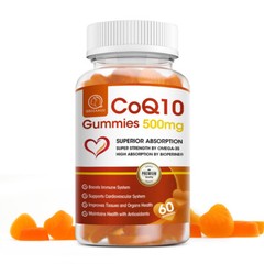 60/120/240Pcs Coenzyme Q-10 CoQ10 Gummies 500mg Heart Health Energy Support