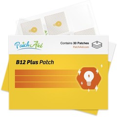 PatchAid B12 Energy Plus Topical Patch 30-Day Supply (Pack of 2)