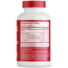 Antarctic Krill Oil Omega-3s 1000mg with EPA, DHA and Astaxanthin