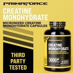 Primaforce Creatine Monohydrate Capsules – 240 240 Count (Pack of 1)