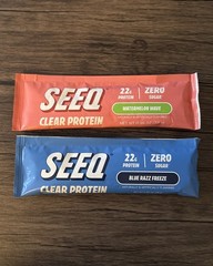 SEEQ Clear Protein Singles One Blue Razz Freeze & One Watermelon Wave