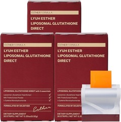 ESTHER FORMULA Liposomal Glutathione Strips 180 Ct 3 Pack Antioxidant Support