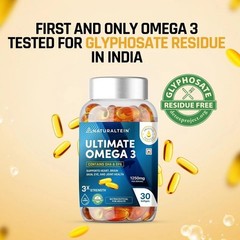 NATURALTEIN Omega-3 Fish Oil 1250mg Triple Strength | 30 Softgels M344