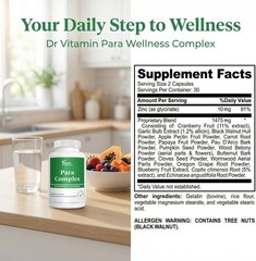 Para Complex Intestinal Cleanser – Wormwood, Black Walnut, Cleanse for Humans