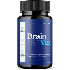 (1 Pack) BrainVex Nootropic All Natural Brain Supplement Brain Vex 60 Capsules