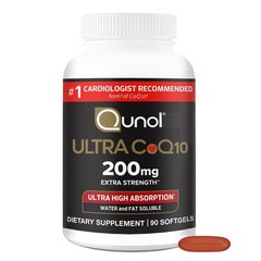 Qunol CoQ10 200mg Softgels, Ultra CoQ10 – Ultra High Absorption Coenzyme Q10