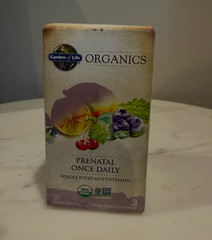 Garden of Life Organics Once Daily Prenatal Multivitamin- 30 Veg Tabs, Exp 7/26