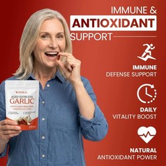 Resilia Garlic Extract 1200mg Softgels (60 Count) – Odorless Aged Garlic Extra..