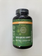 Primal Harvest Super Greens with 5 Mushroom Blend, 60 Gummies Exp 04/27 Read Des