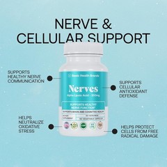 Nerves Alpha Lipoic Acid, 200 mg, Neuron Function Pack of 1
