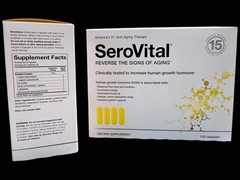 2 Boxes of Serovital Dietary Supplement 240 Capsules Anti-Aging Therapy 10/2027