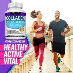 Premium Collagen Peptides 1800 Hydrolyzed MG Anti-Aging (Types I,II,III,V,X)