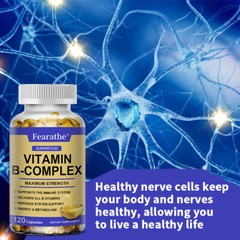 Vitamin B Complex Capsules – Immune System Boost, Nervous System Support