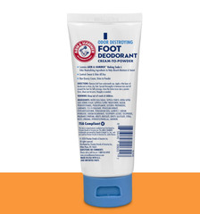 Arm & Hammer Cream to Powder Foot Deodorant, 24 Hour 3.4 Fl Oz (Pack of 1)