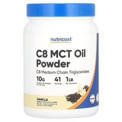 2 X Nutricost, C8 MCT Oil Powder, Vanilla, 1 lb (454 g)