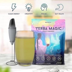 Yerma Magic Yerba Mate Peach Mango Powder 30 Servings Sealed Exp 2027 Drink Mix