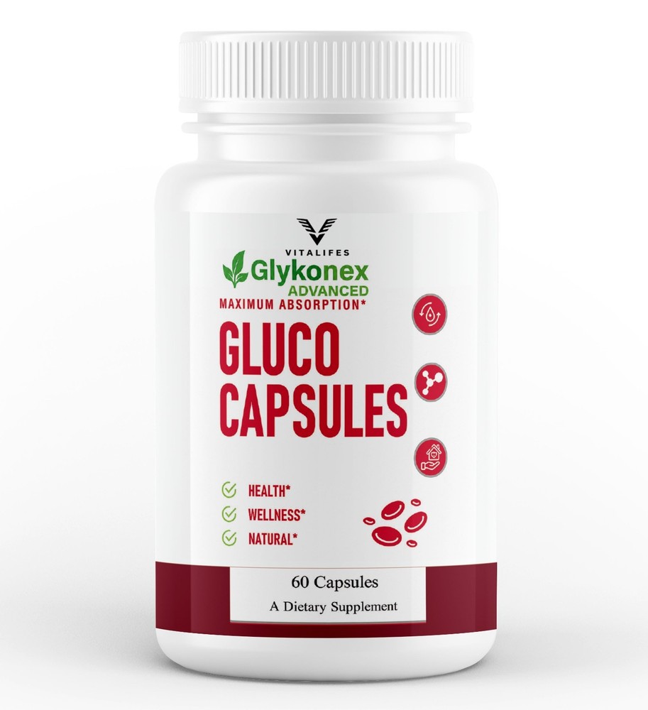 (1 Pack) GlykoNex Pro Daily Wellness Support, GlykoNex Supplement 60 Caps