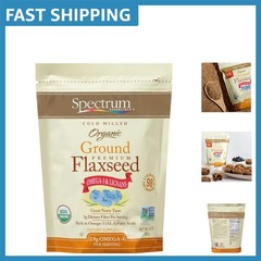 Essentials 14 oz Ground Organic Flaxseed – Nutty Flavor & Nutrient Dense