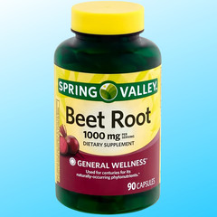 New Spring Valley Beet Root Dietary Supplement, 1000 mg, 90 Count