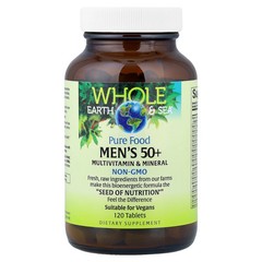 2 X Natural Factors, Whole Earth & Sea�, Men’s 50+ Multivitamin & Mineral, 120