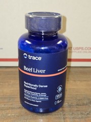 Sealed! Trace Minerals Beef Liver 500mg Superfood 180 capsules exp: 10/2026