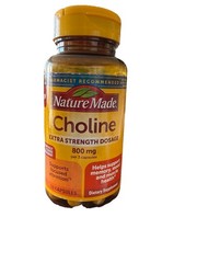 NatureMade Choline 800mg 60 capsules exp: 10/2027 Free Shipping