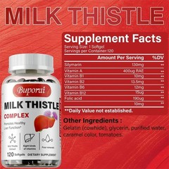 Milk Thistle 120pcs – Antioxidant, Kidney and Liver Health, Reduce Anxiety