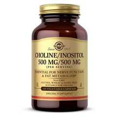 Solgar Choline Inositol 500 mg 500 mg 100 Vegetable Capsules