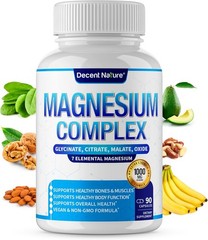 Glycinate Magnesium Complex 7 Elemental Magnesium Supplement 1000mg ?C Magnesium