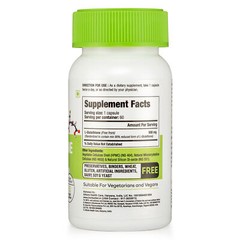 L-Glutathione Capsules Reduced Free Form High Strength 500mg Skin Whitening