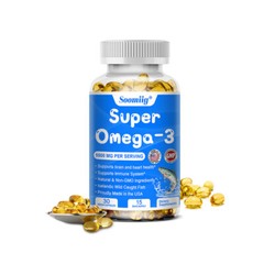 Omega 3 Odourless High Strength Wild Fish Oil 5500mg 30/60/120 Capsules