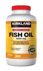 Kirkland Signature Fish Oil 1000 mg., 400 Counts X 300mg Omega-3 EXP 08/2028