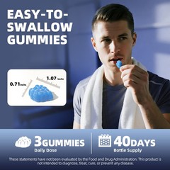 Creatine Monohydrate Blueberry Gummies – Enhance Brain Function + Build Muscle